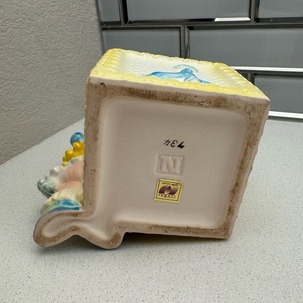 Vintage Baby Nursery Planter Clown Lion Elephant Seal Giraffe MCM 1950s Napco - Picture 6 of 12